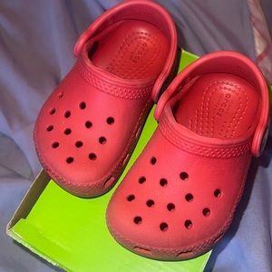 Red crocs